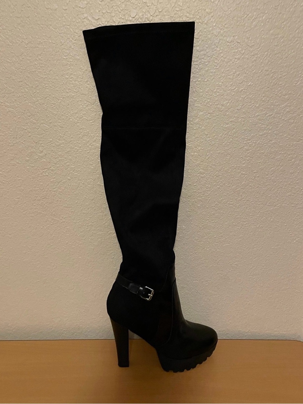 Guess Women's Black Over-the-Knee High Heel Boots